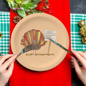 Funny, Colorful, Turkey Cartoon | Add Your Message Pappteller