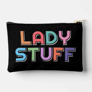 Funny Colorful Whimsical Lady Girl Stuff Zubehörtasche
