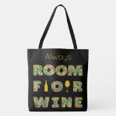 Funny Colorful Wine Lovers Tasche (Vorderseite)
