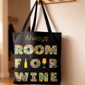 Funny Colorful Wine Lovers Tasche