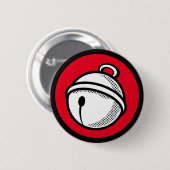 Funny Colorge Red White Black Pop Kunst, Dichtung Button (Vorne & Hinten)