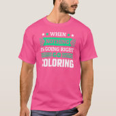 Funny Coloring Fan T - Shirt (Vorderseite)