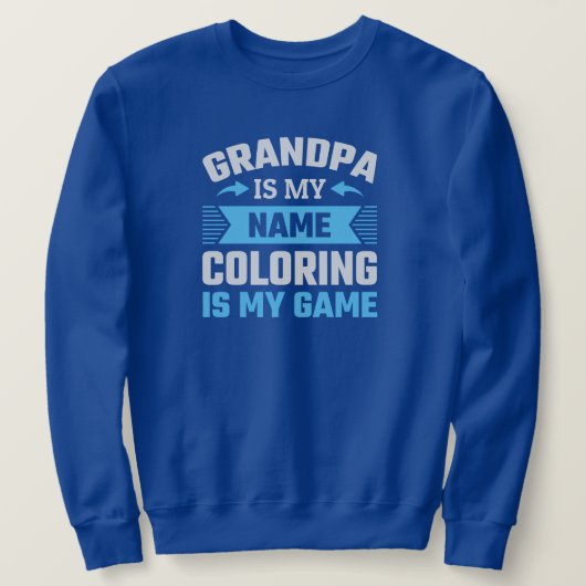 Funny Coloring Opa Sweatshirt (Design vorne)