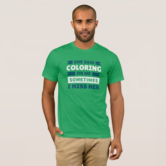 Funny Coloring T - Shirt (Vorne ganz)