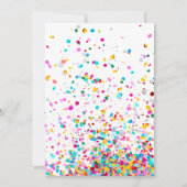 Funny Colorloon Kinder Double Joint Birthday Einladung (Rückseite)