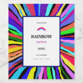 Funny Colors Weinetikett (Einzelnes Label)