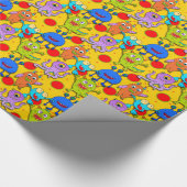 Funny Colorship Monster Wrapping Paper Geschenkpapier (Ecke)