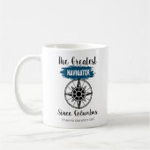Funny Columbus hat den Navigator verloren Kaffeetasse (Links)