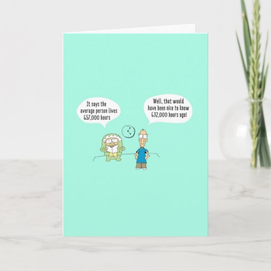 Funny Comic Birthday Card Karte (Vorderseite)