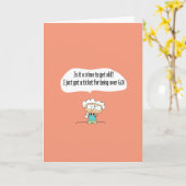 Funny Comic Birthday Greeting Card - 114 Karte (Gelbe Blume)