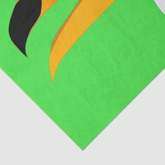 Funny Comic Cartoon Toucan Vogellächeln Seidenpapier (Ausschnitt)