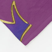 Funny Comic Crown - golden 2 Fleecedecke (Ecke)
