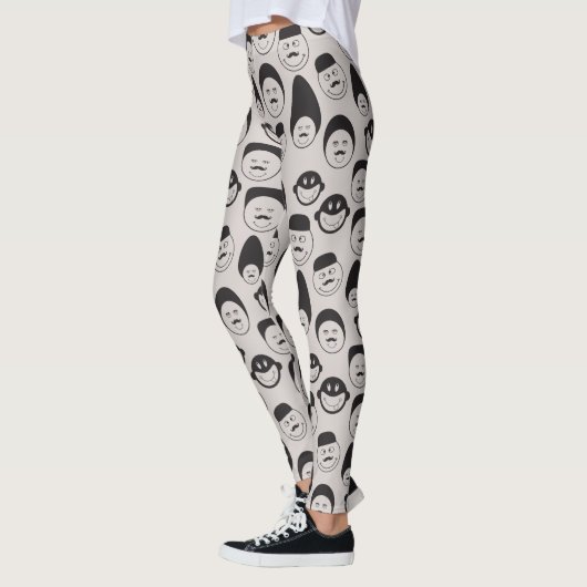 Funny Comic Faces Leggings (Links)