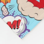 Funny Comic Pattern Fleecedecke (Ecke)