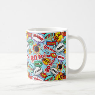 Funny Comic Pattern Kaffeetasse