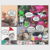FUNNY COMIC STRIPS VON WEIRD TALKING CATKATZEN 2 GESCHENKPAPIER (Flach)
