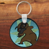 FUNNY COMIC STYLE PLATYPUS ROUND BASIC KEY KETTE SCHLÜSSELANHÄNGER (Vorderseite)