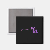 Funny Comma La Coloring Magnet (Vorderseite/Rückseite)