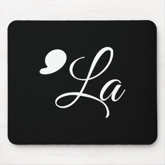 Funny Comma La Kamala Harris 2024 Abstimmung Ankün Mousepad (Vorne)