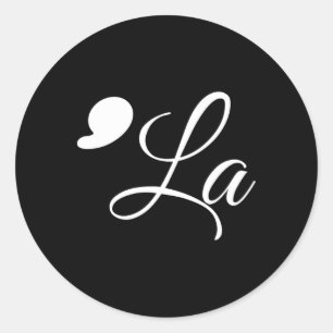 Funny Comma La Kamala Harris 2024 Abstimmung Ankün Runder Aufkleber