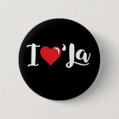 Funny Comma La Kamala Harris I Liebe Comma La Button (Vorderseite)