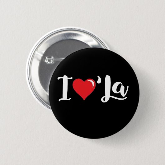 Funny Comma La Kamala Harris I Liebe Comma La Button (Vorne & Hinten)