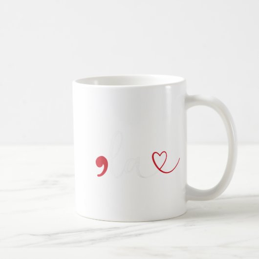 Funny Comma La Kamala Harris Punctuation La Electi Kaffeetasse (Rechts)