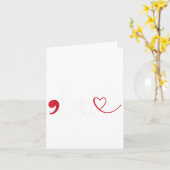 Funny Comma La Kamala Harris Punctuation La Electi Karte (Gelbe Blume)