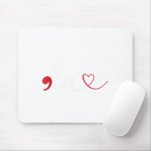 Funny Comma La Kamala Harris Punctuation La Electi Mousepad (Mit Mouse)