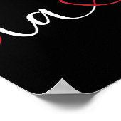 Funny Comma La Kamala Harris Punctuation La Electi Poster (Ecke)