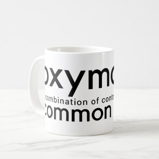 Funny Common Sense Coffee Cup Tasse (Vorderseite Links)
