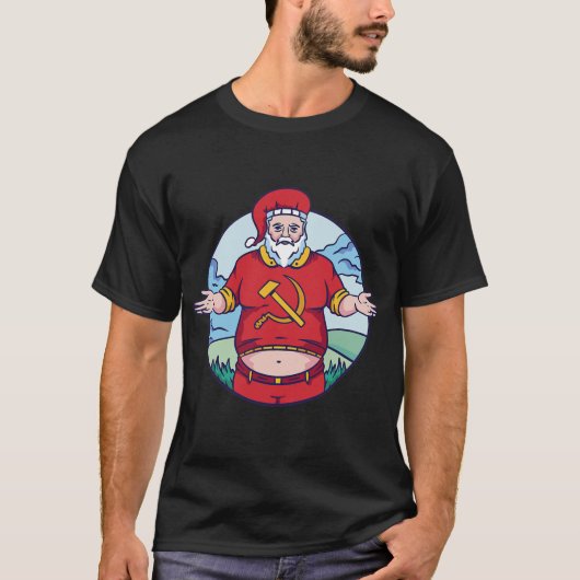Funny Communitys Weihnachtskommunist  T-Shirt (Vorderseite)
