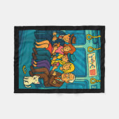 Funny Commuter Train Digital Detox Tech Satire Gif Fleecedecke (Vorderseite (Horizontal))