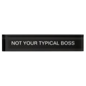 Funny Company Boss Desk Plaque Namensplakette (Vorderseite)