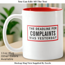 Funny Complaints Deadline, Modern Minimalist
