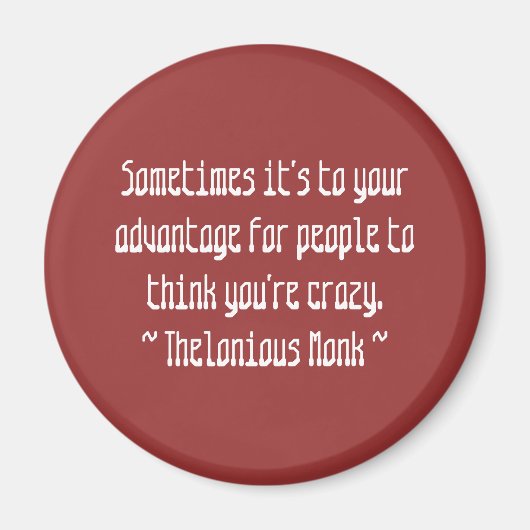 Funny Composer Quotes - Mönch Magnet (Vorne)