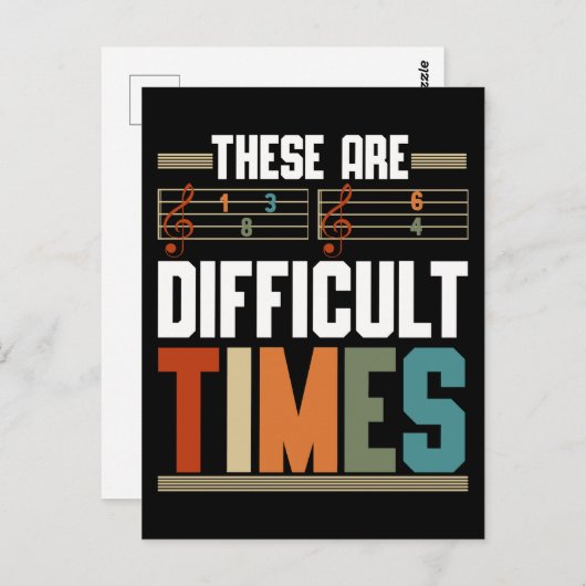 Funny Composer Spaß Musical Notes Postkarte (Vorne/Hinten)