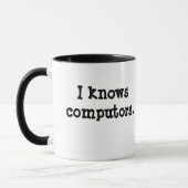Funny Computer Alphabetisierung IT-Technologie Dum Tasse (Links)