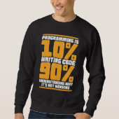 Funny Computer Binary Code Programmer, Developer G Sweatshirt (Vorderseite)