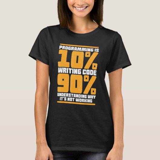 Funny Computer Binary Code Programmer, Developer G T-Shirt (Vorderseite)