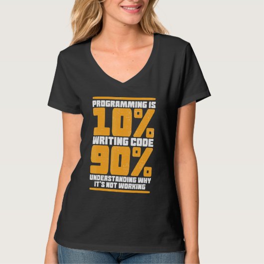 Funny Computer Binary Code Programmer, Developer G T-Shirt (Vorderseite)