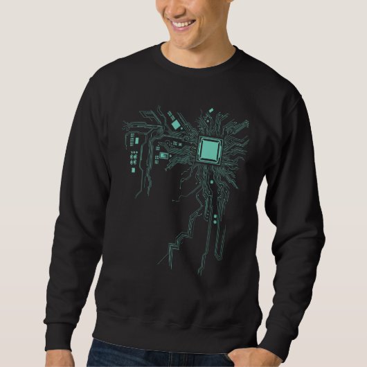 Funny Computer Geek Nerd Geschenk Coolen Computer  Sweatshirt (Vorderseite)