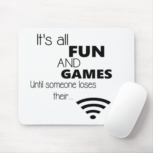 Funny Computer / Internet Quote Mousepad (Mit Mouse)