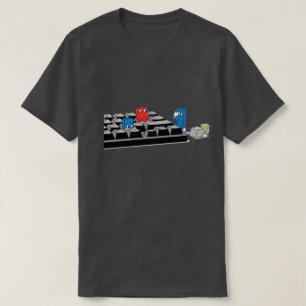 Funny Computer Keyboard Game Geeky Tech Shirt