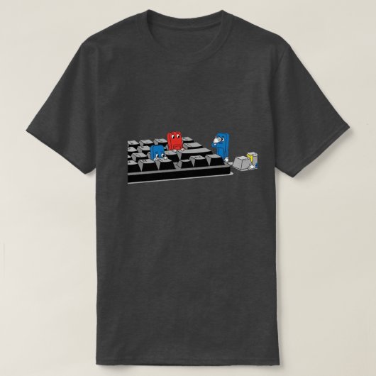 Funny Computer Keyboard Game | Geeky Tech Shirt (Design vorne)