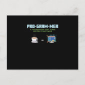 Funny Computer Programmer Feiertagspostkarte (Vorderseite)