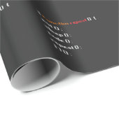 Funny Computer Science Coder Programmierfunktion Geschenkpapier (Rolleneckpunkt)