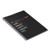 Funny Computer Science Coder Programmierfunktion Notizblock (Rechte Seite)