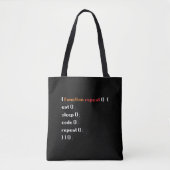 Funny Computer Science Coder Programmierfunktion Tasche (Vorderseite)