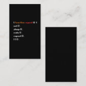 Funny Computer Science Coder Programmierfunktion Visitenkarte (Vorne/Hinten)